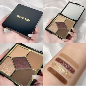 Multi Cube Palette 5 Colors,Eye Shadow Palette for Daily makeup - Style 4