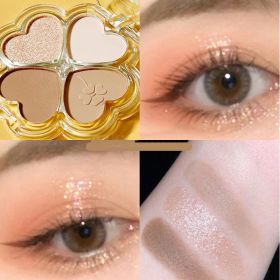 20 Kleuren Oogschaduw Palet Pearly Matte Aarde Kleur Oogschaduw Draagbare Shiny Langdurige Natuurlijke Oogschaduw Make-Up Cosmetische - 4Colors 03