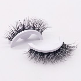1Pair Glue-free False Eyelashes Wispy Natural Lashes Long Eyelash Self-adhesive Lash Extension Reusable Handmade Lash For Makeup - B30