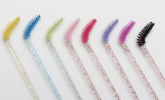 Crystal Nylon Bristle Mascara Brush Portable Makeup Tool Brush - 1