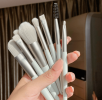 Morandi Color Matching Makeup Brush 8 Pcs Set Foundation Eye Shadow Blush Brush - green