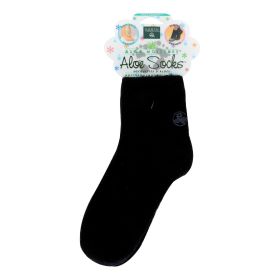 Earth Therapeutics Moisturizing Aloe Socks Black - 1 Pair - 0634709