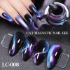 LILYCUTE 7ml 9D Cat Magnetic Gel Nail Polish Laser Magnet Semi Permanent Soak Off UV LED Manicure For Nail Art Gel Varnish - LC-M02