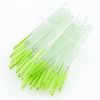 Disposable eyelash brush transparent green crystal handle beauty tool facial makeup props - 50 PCs one off eyelash brush Green