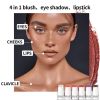 Blush Stick For Cheeks Eyes & Lips Sheer Glow Blendable and Buildable Color 2-in-1 Blush and Cheek Makeup Stick - 3