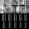 French Fake Nails Transparent Color (500pcs) - default