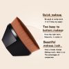 No.55 magic foundation brush petal seamless makeup brush single soft hair with storage box beauty tools - Black