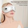 JY001 Eye Massage Instrument; Hot Compress Massage To Relieve Eye Fatigue; Dry Eyes; High Pain; Hot Compress Eye Mask - Silvery